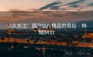公众关注：国产SUV精品的背后 · 特辑8431