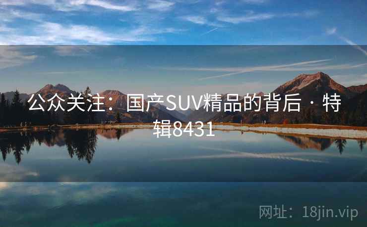 公众关注:国产SUV精品的背后 · 特辑8431 公众关注:国产SUV精品的背后 · 特辑8431