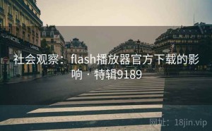 社会观察：flash播放器官方下载的影响 · 特辑9189